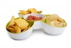 Tafel snackset Triple Dish set Wit/groen