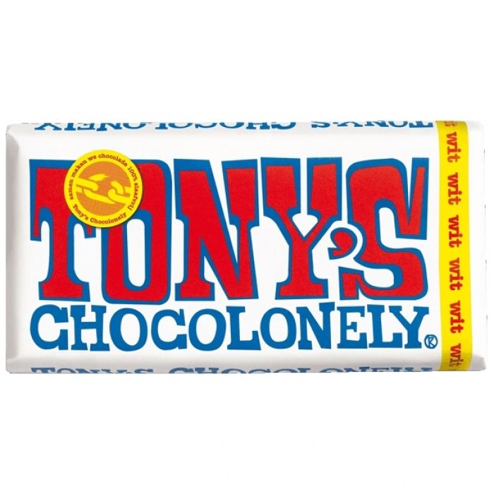 Tony's Chocolonely Wit chocoladereep, 180 gram - 1