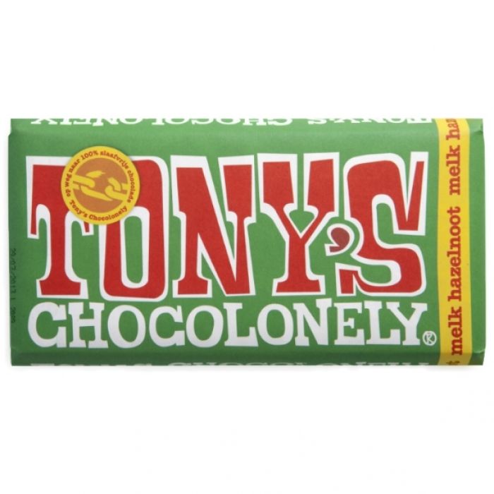 Tony's Chocolonely Melk-hazelnoot reep, 180 gram - 1