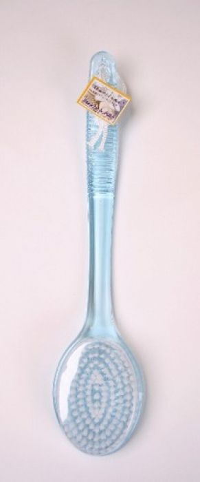 MARILENE Bathbrush Blue acryl transparant with handle - 1