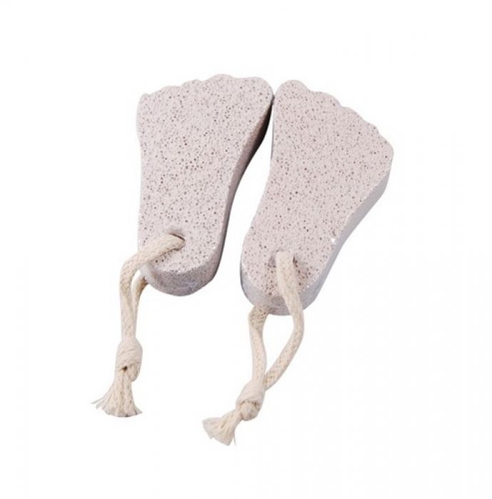 MARILENE Pumice stone foot 9 *5.2 cm with rope - 1