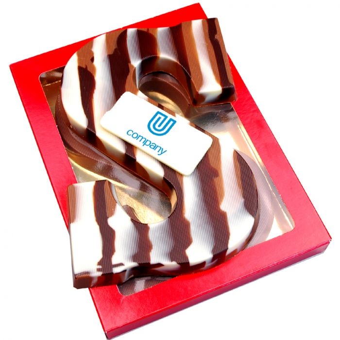 Chocoladeletter marmer met een logo A t/m Z - 1