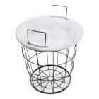 Iron Basket with handles Black
