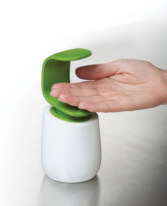 Aanrecht Zeepdispenser Wit/groen - 1