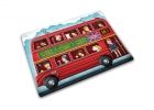 Glazen Werkbladbeschermer/pannenonderzetter Rechthoekig London Bus Print