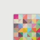 Werkbladbeschermer/pannenonderzetter Pastell Vierkant Transparant Print - 2