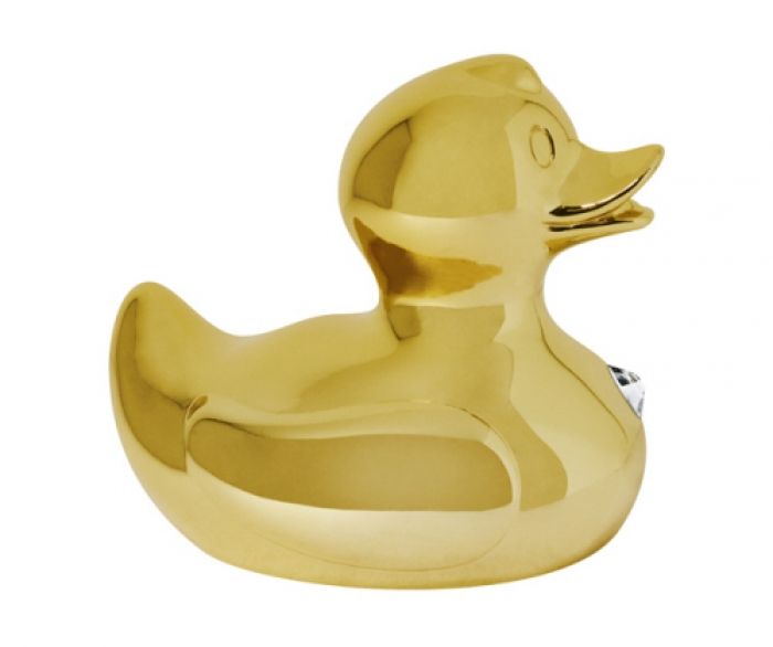 Luxury Diamond Gold Duck polyresin - 1