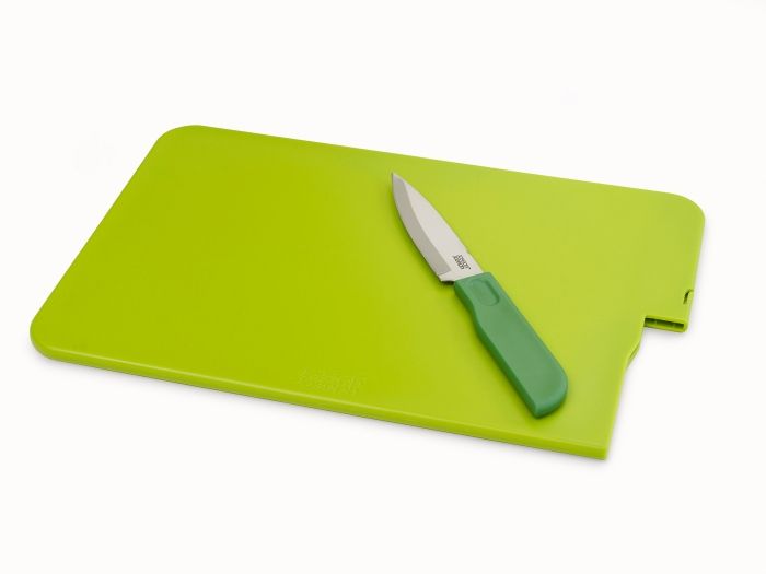 Snijplank met geintegreerd mes, Slice&Store Lime groen - 1