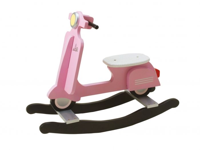 Rocking scooter wood pink, BOX32 Design - 1