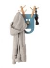 Coat rack O Deer beech wood & MDF petrol blue - 1