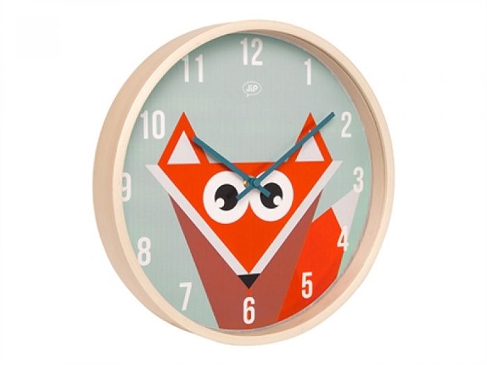 Wall clock Geo Forest Fox wood - 1