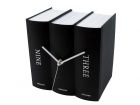 Table clock Book black paper 20x15x20cm