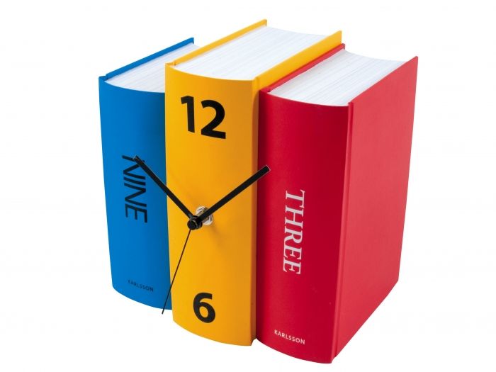 Table clock Book colour paper 20x15x20cm - 1