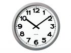 Wall clock Giant numbers brushed alu