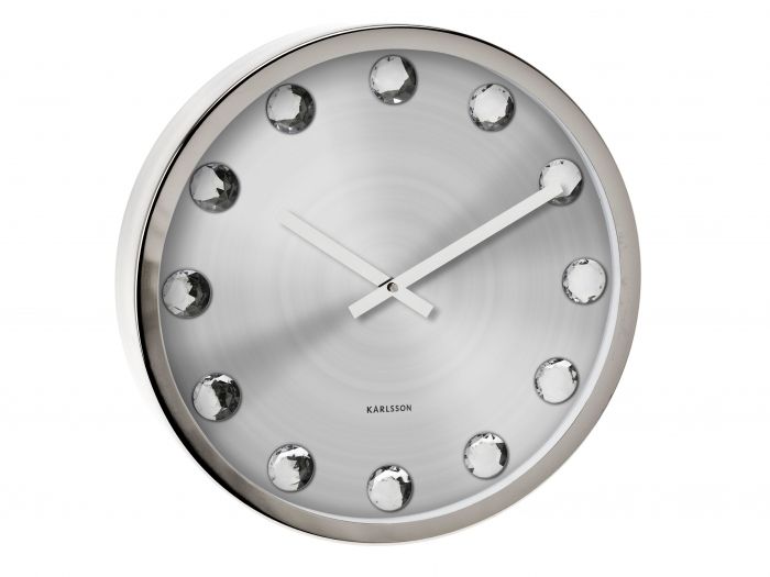 Wall clock Big Diamond steel, BOX32 - 1