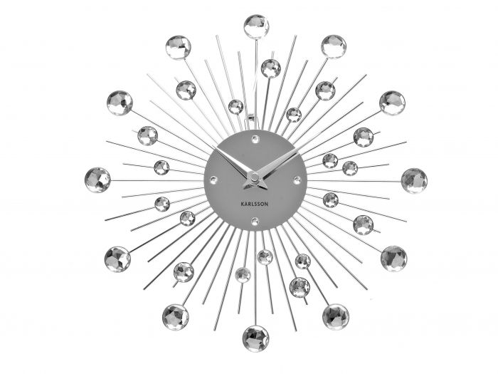 Wall clock Sunburst crystal medium - 1