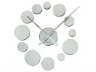 Wall clock DIY Dots alu chrome