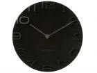 Wall clock On The Edge black w. chrome hands