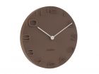 Wall clock on the Edge brown w. chrome hands - 2