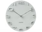 Wall clock On The Edge white w. chrome hands