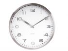 Wall clock Mirror Numbers white steel case