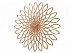 Wall clock Sunflower MDF wood finish