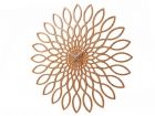 Wall clock Sunflower MDF wood finish