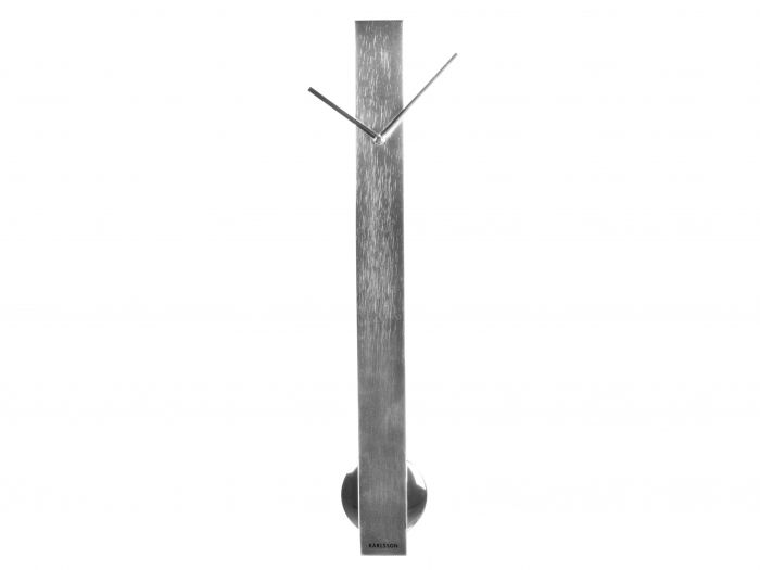 Wall clock Pendulum Tube chrome steel - 1