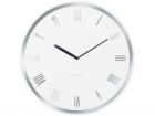 Wall clock Modern Roman white glass