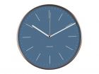 Wall clock Minimal jeans blue w. copper case - 1