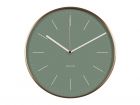 Wall clock Minimal jungle green w. copper case - 1