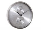 Wall clock Multiple Time aluminium brushed - 2