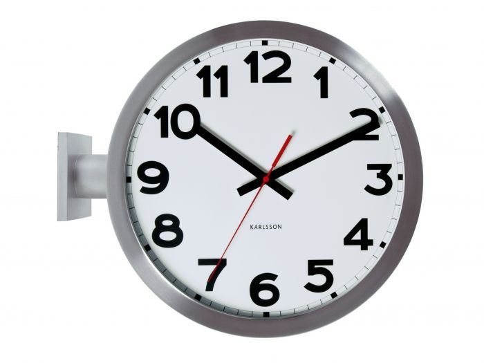 Wall clock Double Sided numbers alu - 1