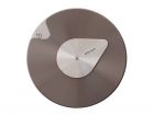 Wall clock Drop gun metal w. steel