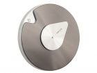 Wall clock Drop gun metal w. steel - 2