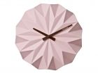 Wall clock Origami ceramic matt soft pink