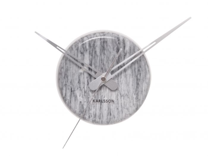 Wall clock Marble Dot grey, BOX32 Design - 1