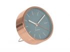 Alarm clock Minimal jeans blue w. copper case