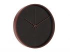 Wall clock Mist black w. wooden case - 2