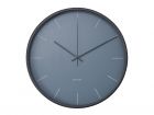 Wall clock Mist jeans blue w. wooden case