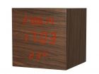 Alarm clock Cube Pure rose wood big