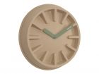 Wall clock Paper Pulp natural, jungle green hands