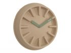 Wall clock Paper Pulp natural, jungle green hands