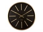 Wall clock Maxiemus brass station black