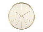 Wall clock Maxiemus brass station white