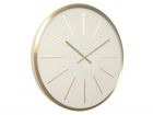 Wall clock Maxiemus brass station white - 2