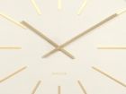 Wall clock Maxiemus brass station white - 3