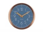 Wall clock Convex jeans blue, copper case - 2