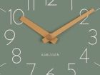 Wall clock Convex jungle green, copper case - 3