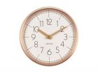 Wall clock Convex white, copper case - 2